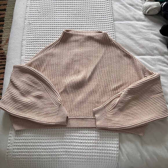 Free People Emmy Mock Neck Ribbed Sweater - Picture 3 of 6